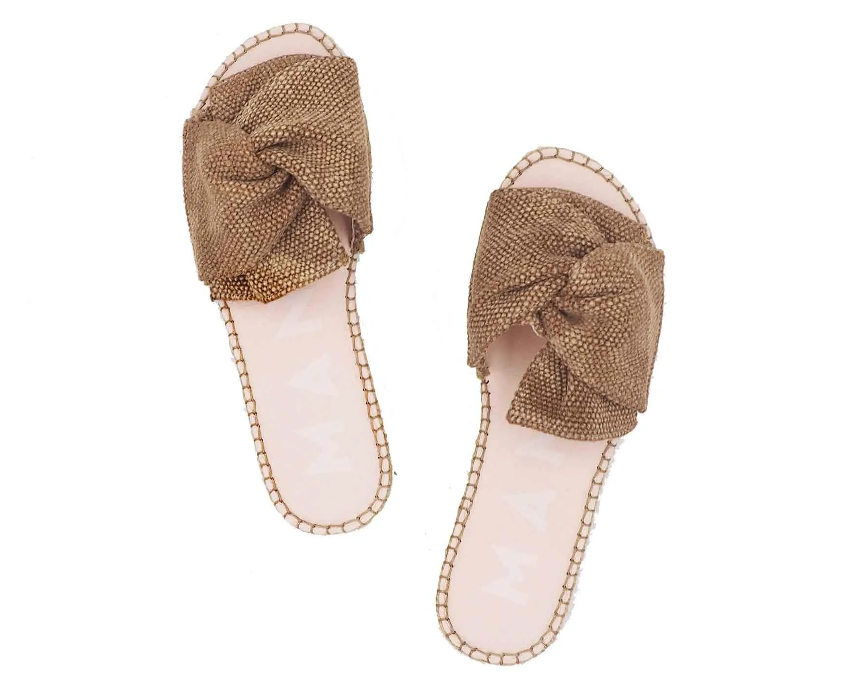 - Mega sale Sandals Flat Holiday markdown with - Yucatan Knot Beige