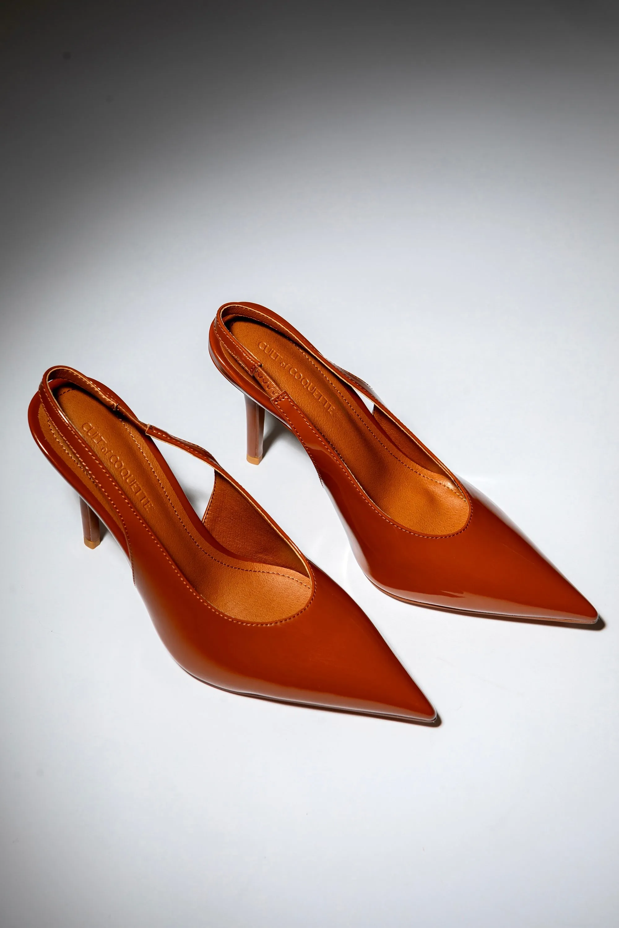 Alexandra Brown Patent Slingback 100 mm