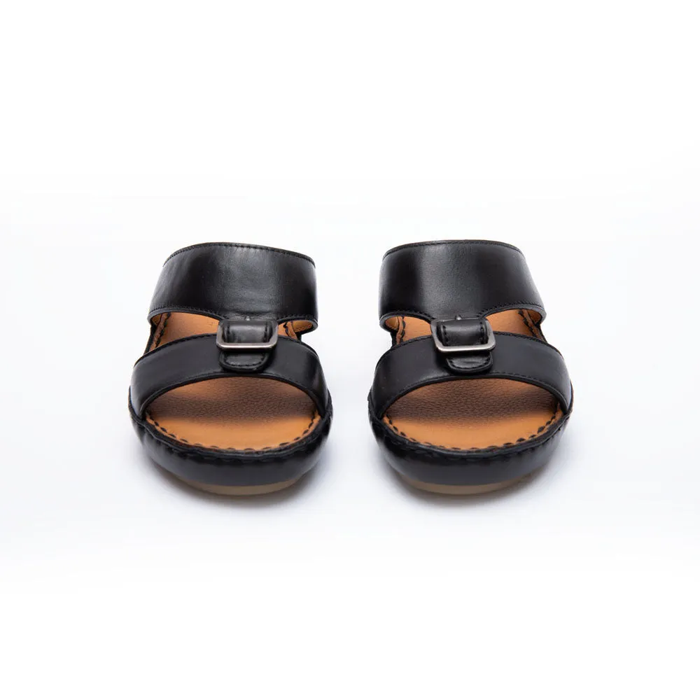 Alfi Kids Boy's Black Calf Sandal