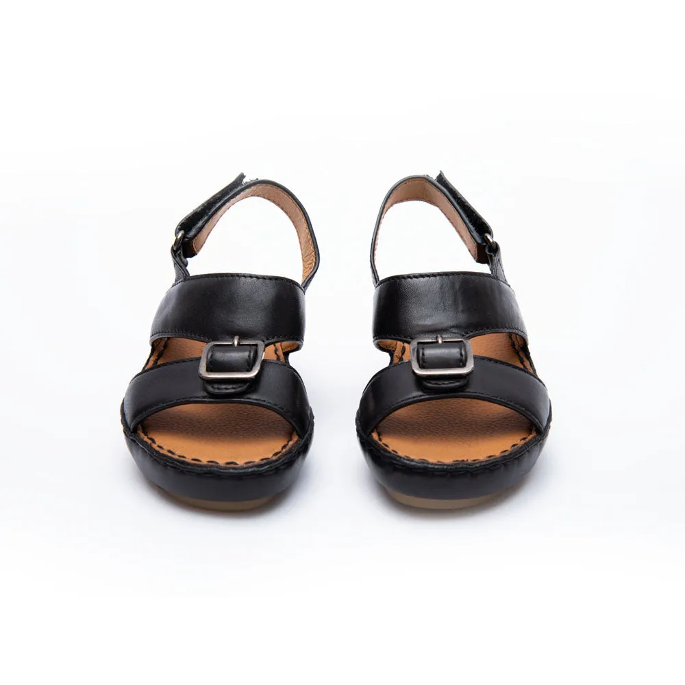 Alfi Kids Boy's Black Calf Sandal