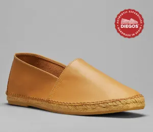 Alpargata piel camel