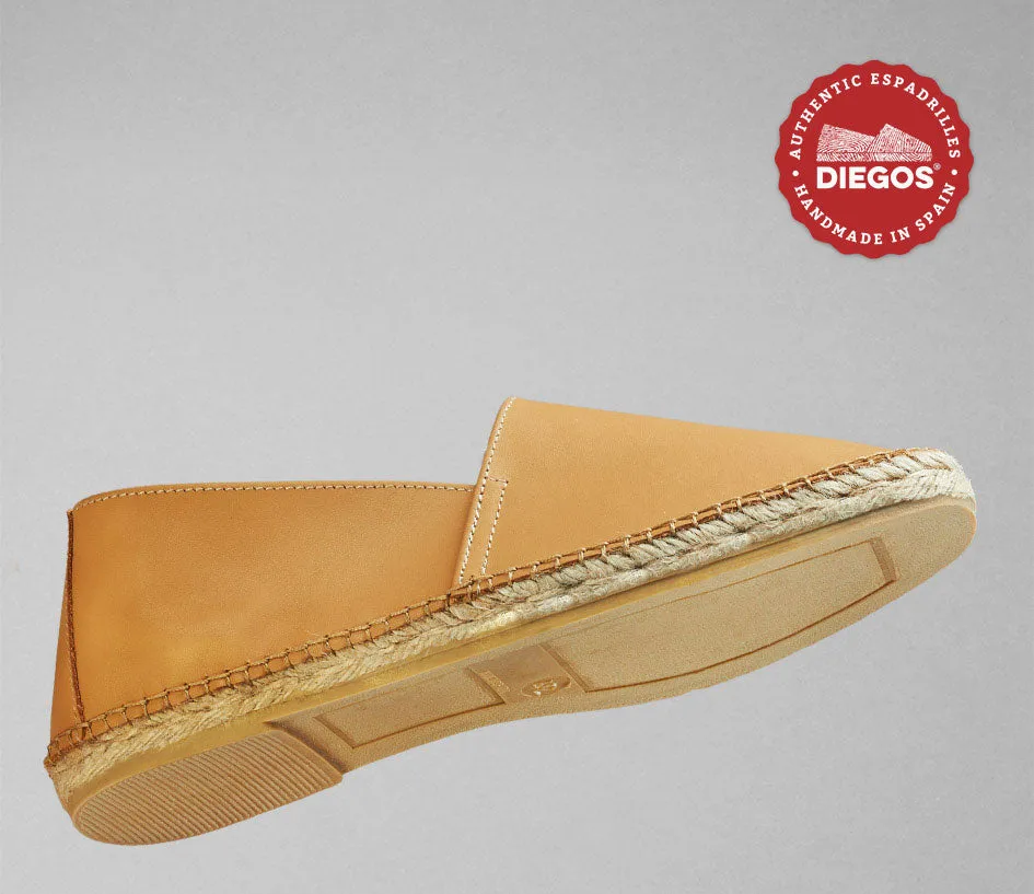 Alpargata piel camel