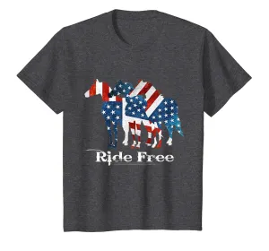 American Quarter Horse T-Shirt Equestrian Rider Gift Tee