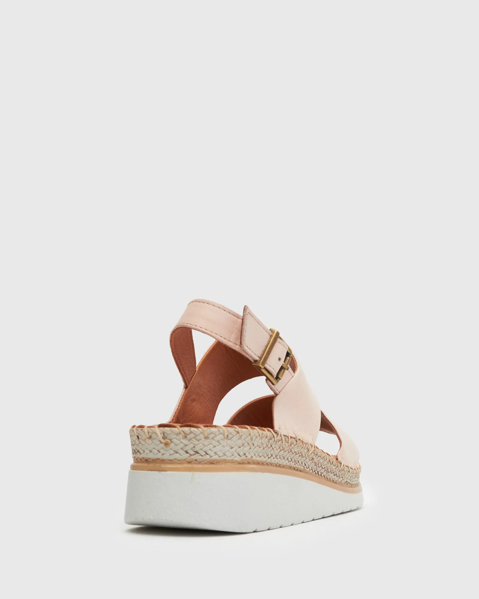ANDY Leather Slingback Wedge Espadrilles
