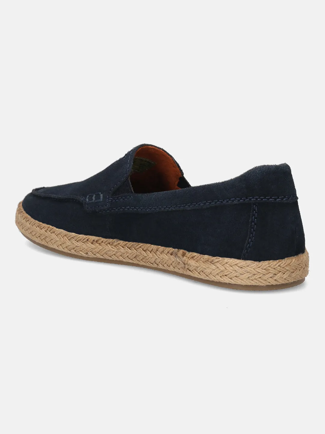 bugatti Dark Blue Premium Leather  Slip On