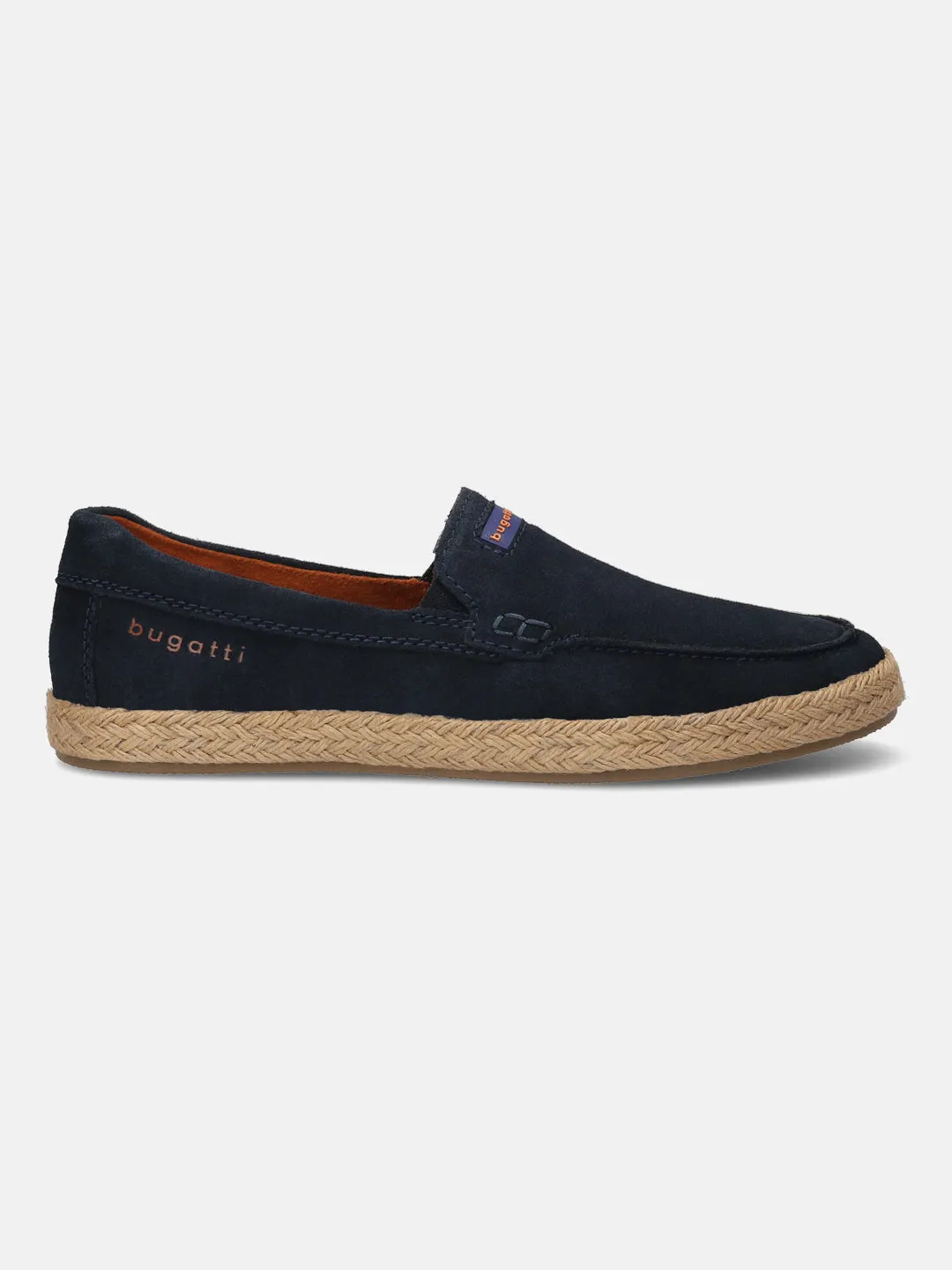 bugatti Dark Blue Premium Leather  Slip On