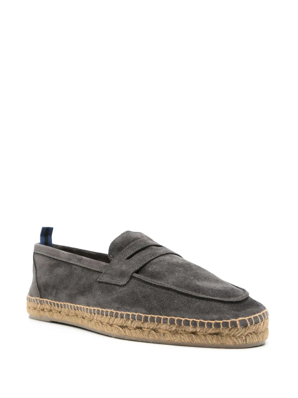 Castaner Men's Grey Flat Espadrilles