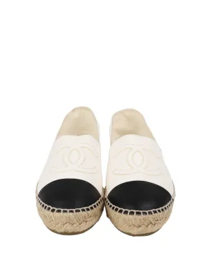 Chanel White Espadrilles.