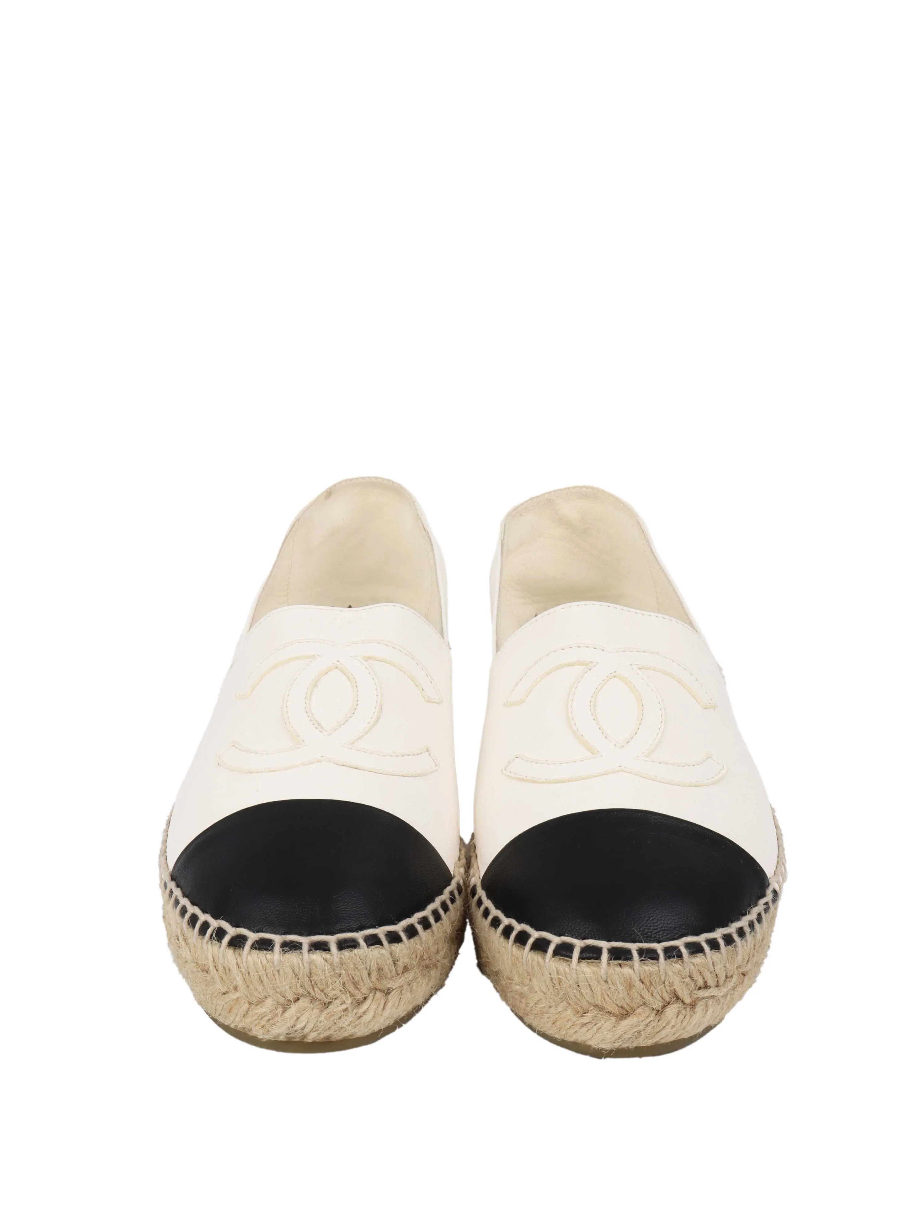Chanel White Espadrilles.