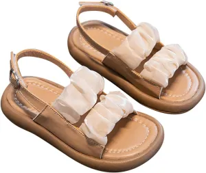 Children's Girls Sandals Summer Mesh Open Toe Shoes with Dresses Daily Wear Slippers Toddler Girl Slipper for Kids