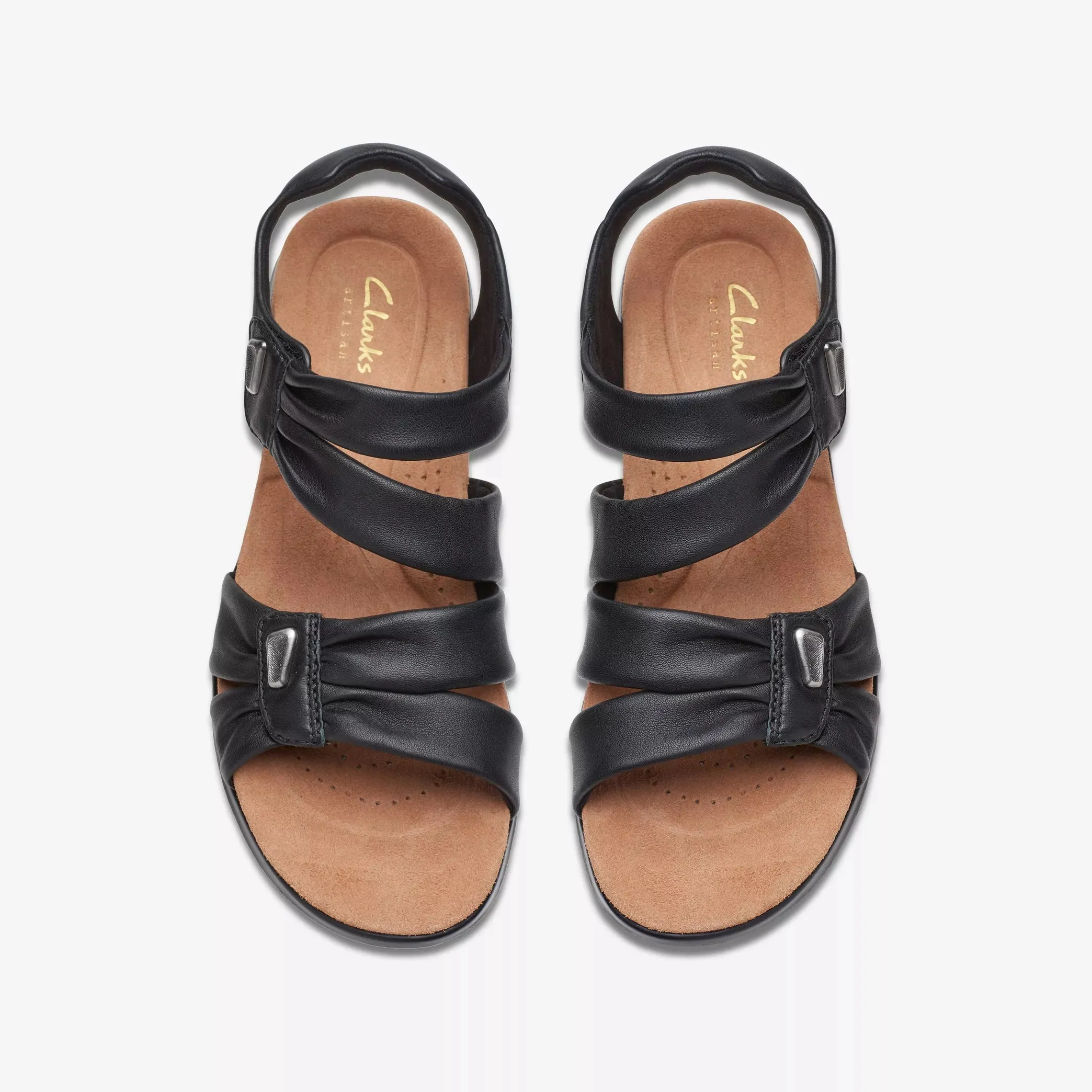 Clarks Kitly Ave Women’s Sandal – Black Leather