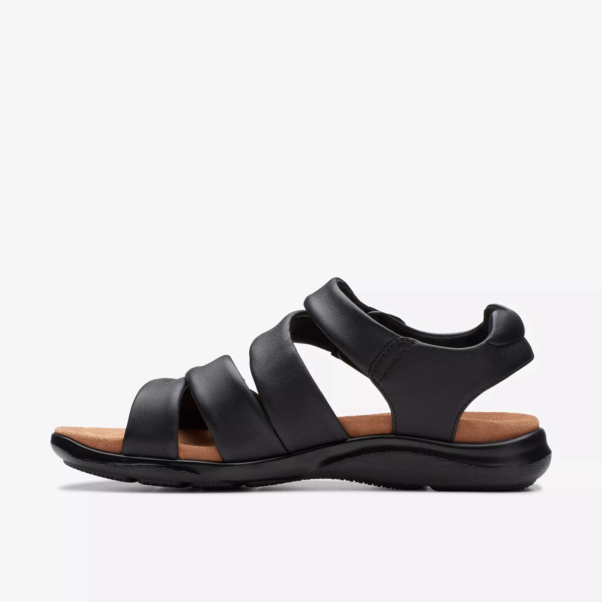 Clarks Kitly Ave Women’s Sandal – Black Leather