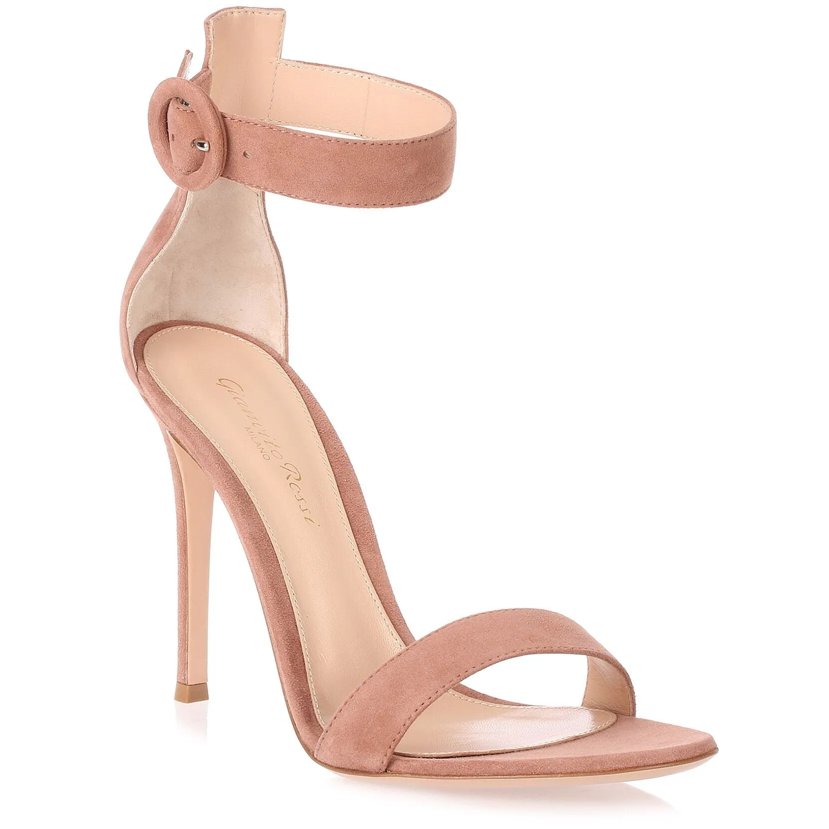 Dark nude suede Portofino sandal