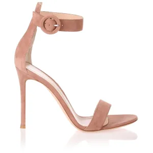 Dark nude suede Portofino sandal
