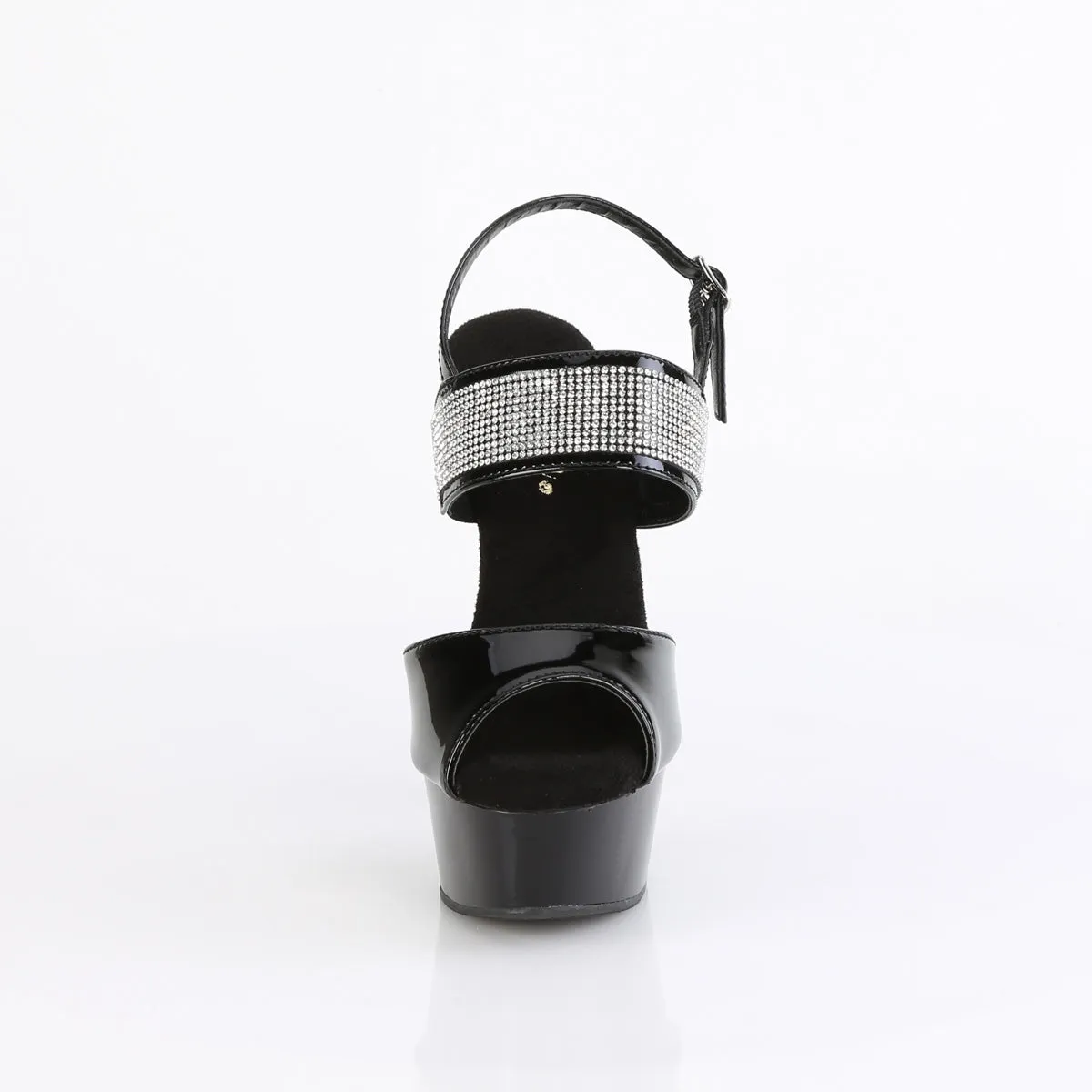 DELIGHT-639 - Black Patent Heels