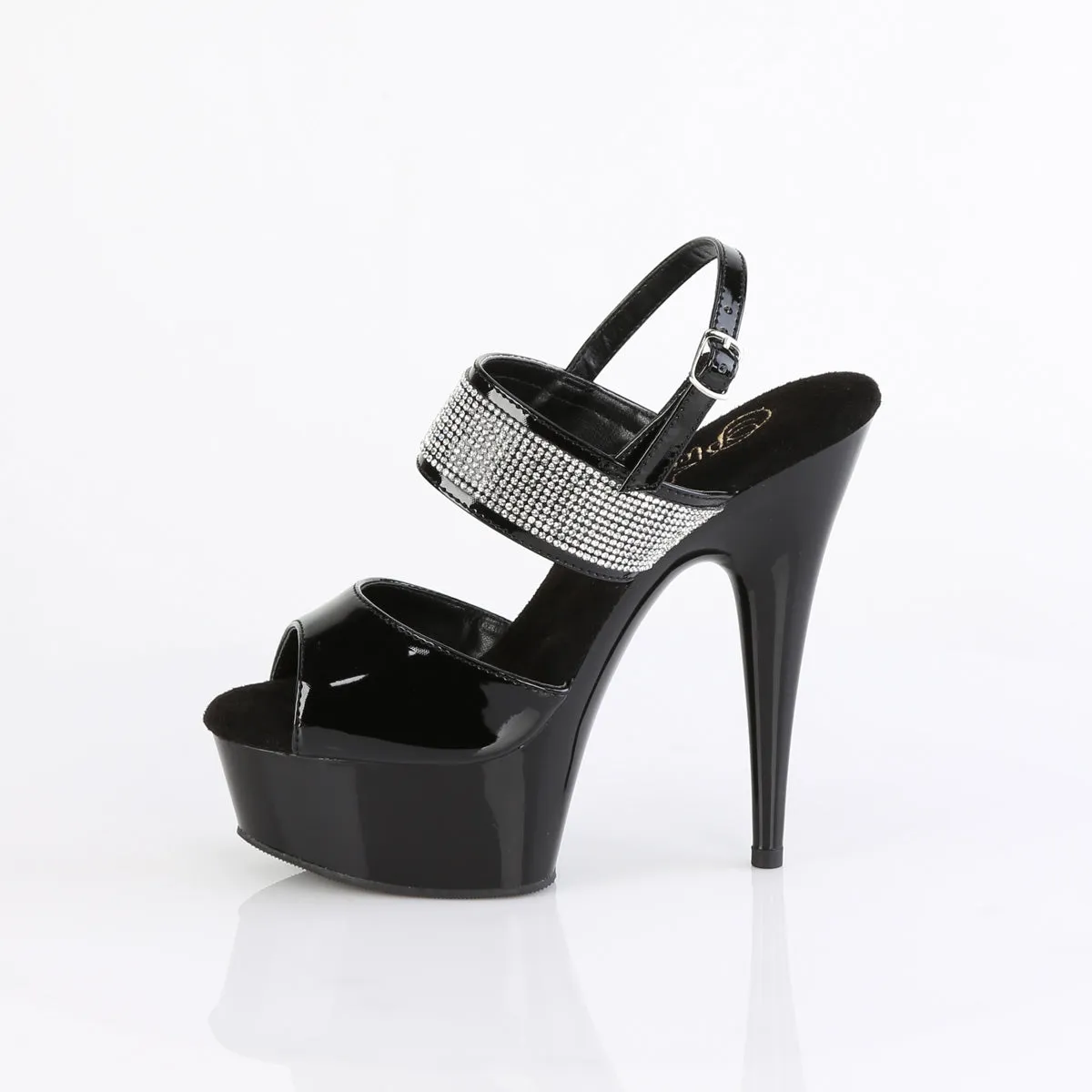 DELIGHT-639 - Black Patent Heels