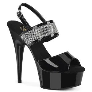 DELIGHT-639 - Black Patent Heels