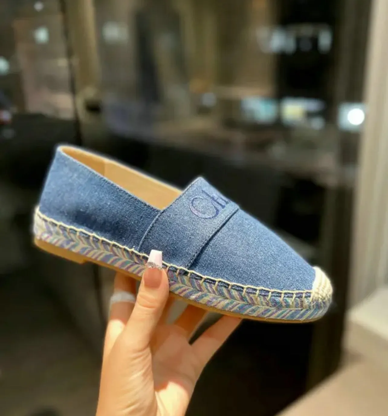 Denim Espadrilles