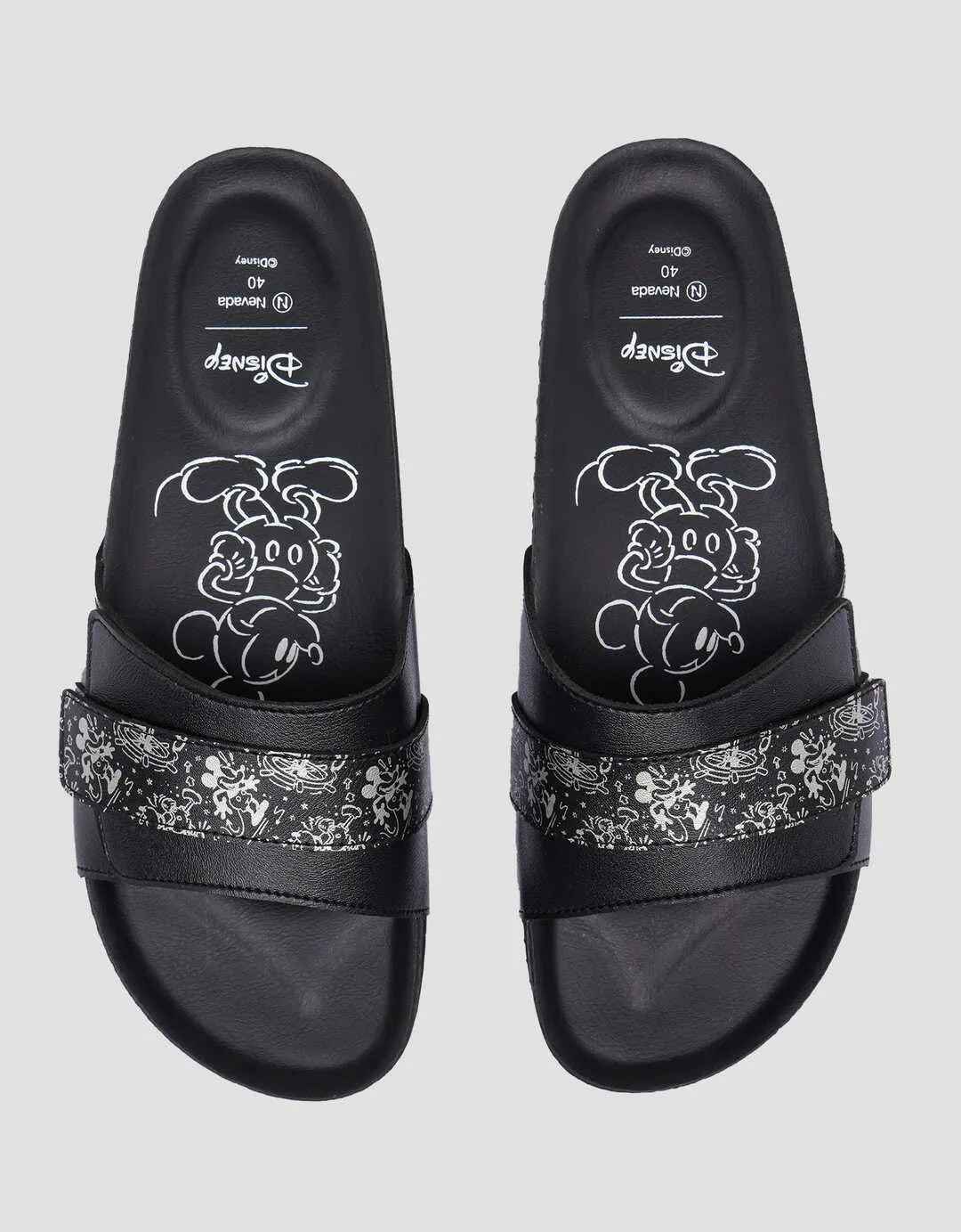 Disney Detail Velcro Sandal Slipper Wanita