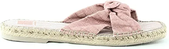 Dolce Vita Women's Benicia Slide Sandal, Blush Linen, 6.5 M US