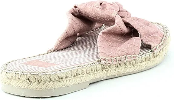 Dolce Vita Women's Benicia Slide Sandal, Blush Linen, 6.5 M US