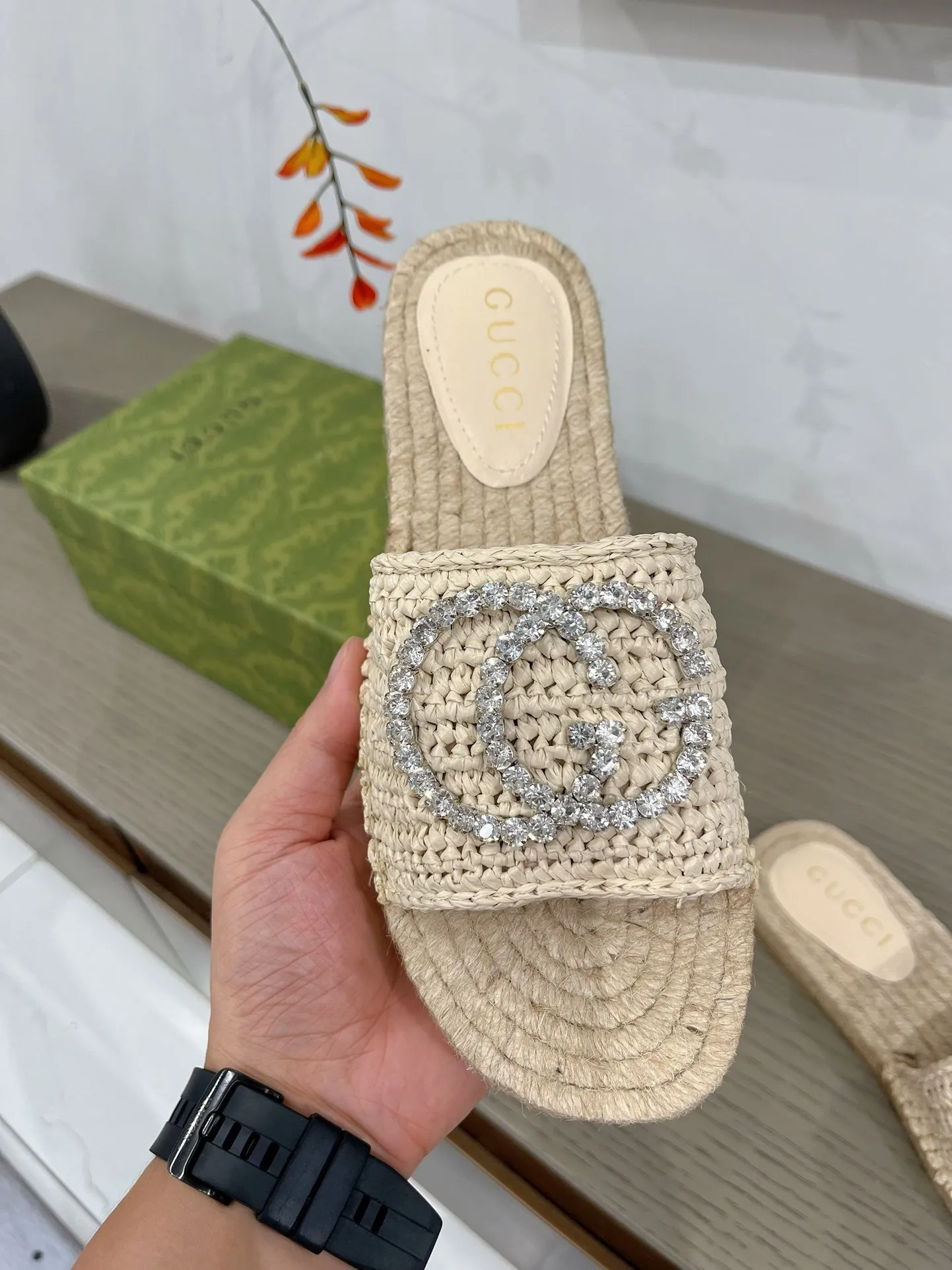 ESPADRILLE FABRIC GG Timely delivery INTERLOCKING G Gucci CREAM Trending product