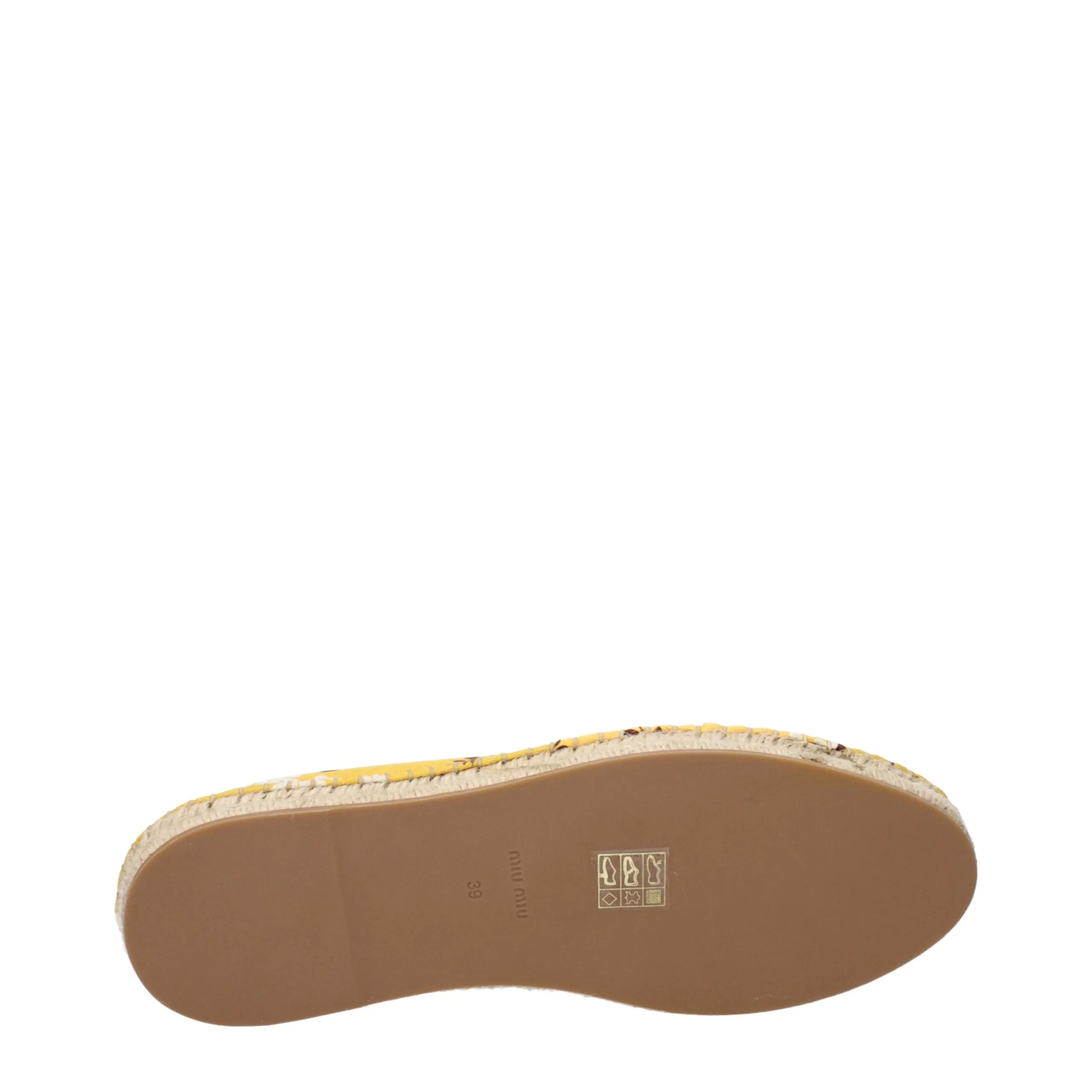Espadrille Miu Miu Secure transactions Multi-device compatible Fabric Yellow