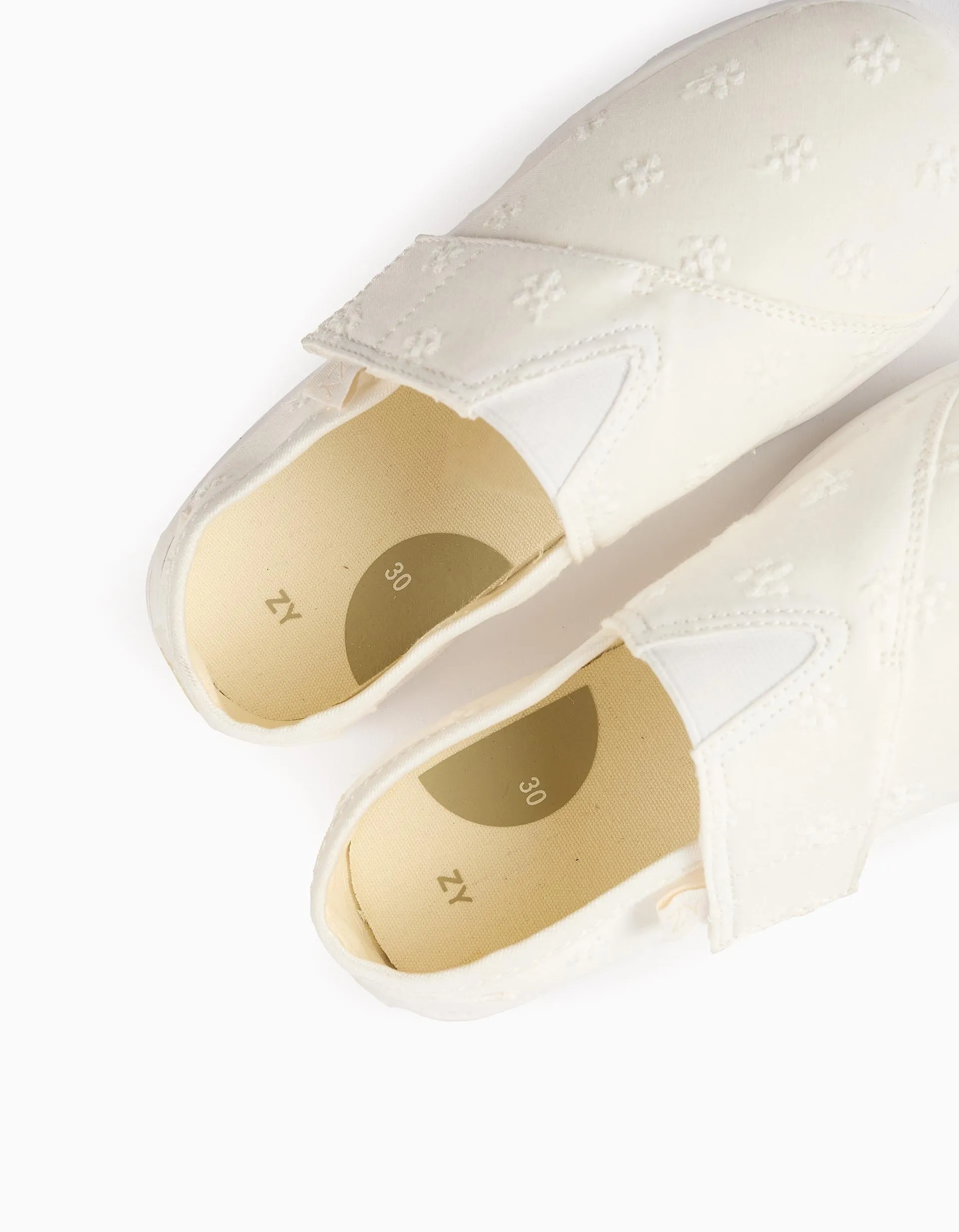 Espadrilles with Embroidery for Girls, White