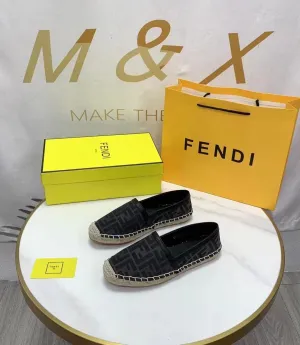 F jacquard fabric espadrilles
