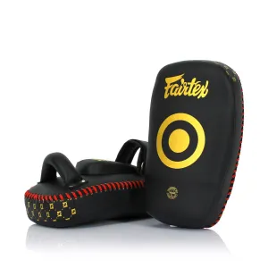FAIRTEX KPLC6 Light Weight Thai Kick Pads Black/Gold