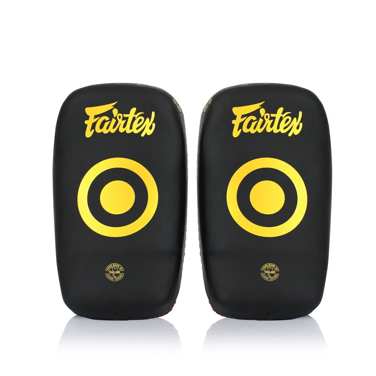 FAIRTEX KPLC6 Light Weight Thai Kick Pads Black/Gold