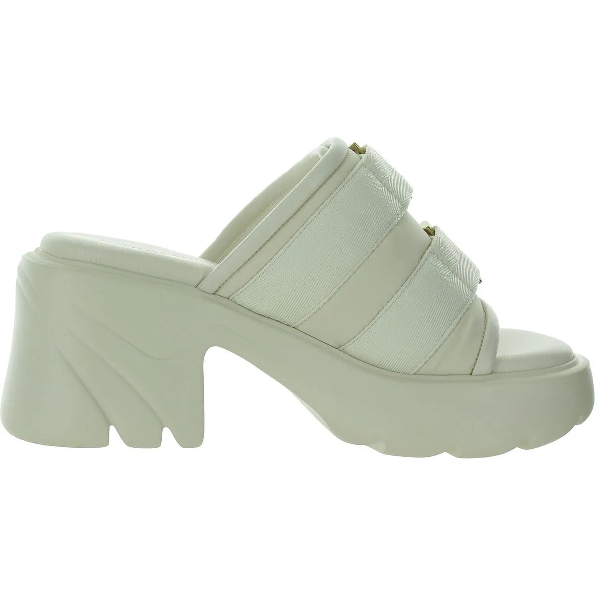 FLASH PLATFORM Womens Slip On Open Toe Mule Sandals