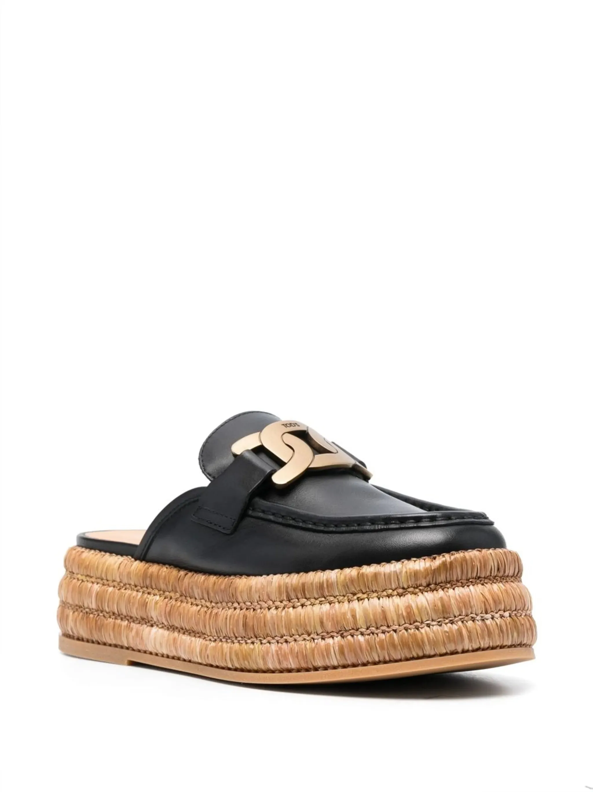 Flawless Quick resolution espadrilles leather logo-plaque