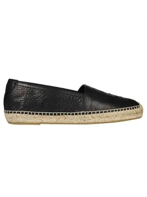 Friendly service Saint Black Monogram Laurent Leather Feature-rich Espadrilles