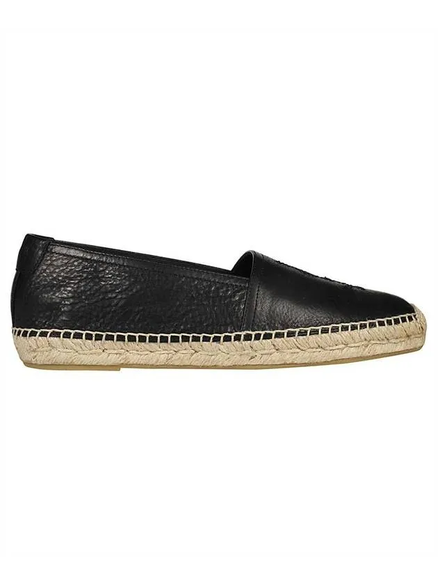 Friendly service Saint Black Monogram Laurent Leather Feature-rich Espadrilles