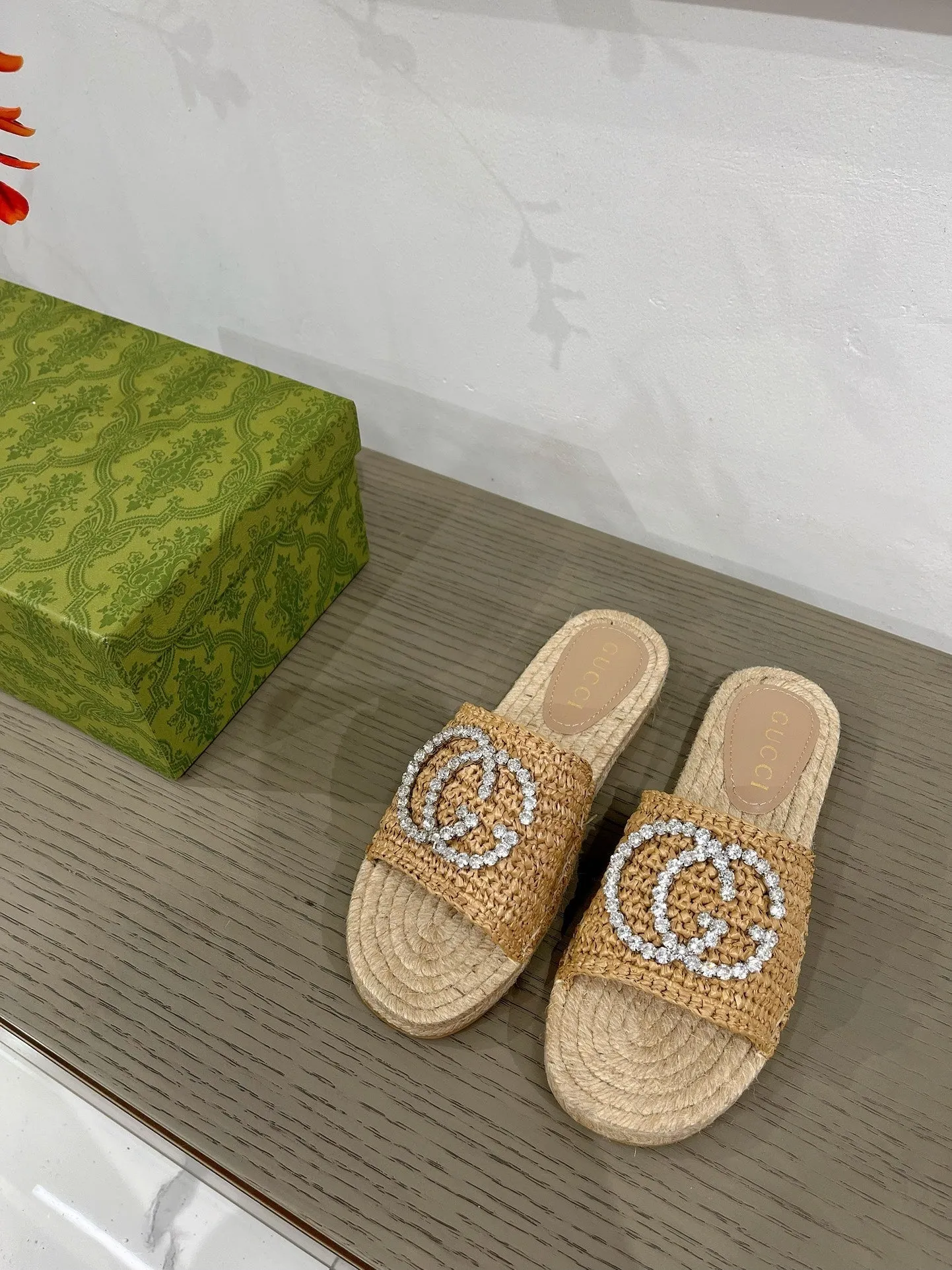 GG COPPER G ESPADRILLE FABRIC Worldwide availability Rave testimonials Gucci INTERLOCKING