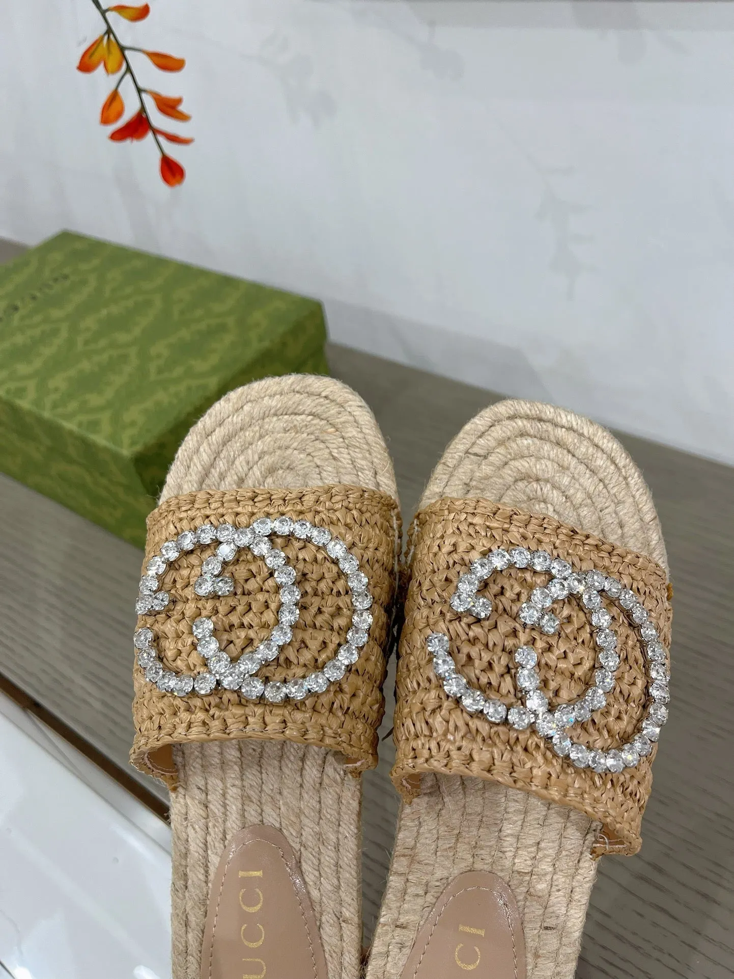 GG COPPER G ESPADRILLE FABRIC Worldwide availability Rave testimonials Gucci INTERLOCKING