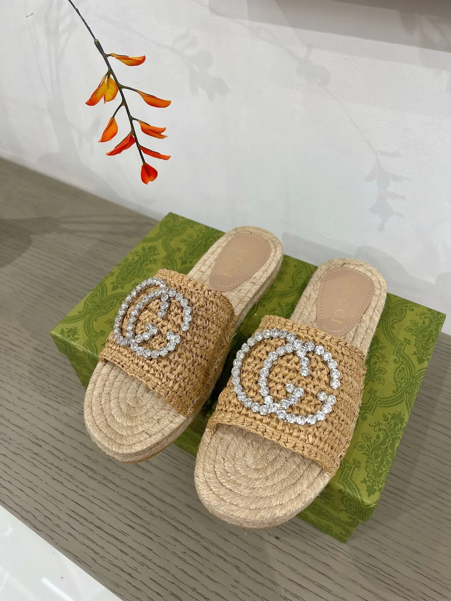 GG COPPER G ESPADRILLE FABRIC Worldwide availability Rave testimonials Gucci INTERLOCKING
