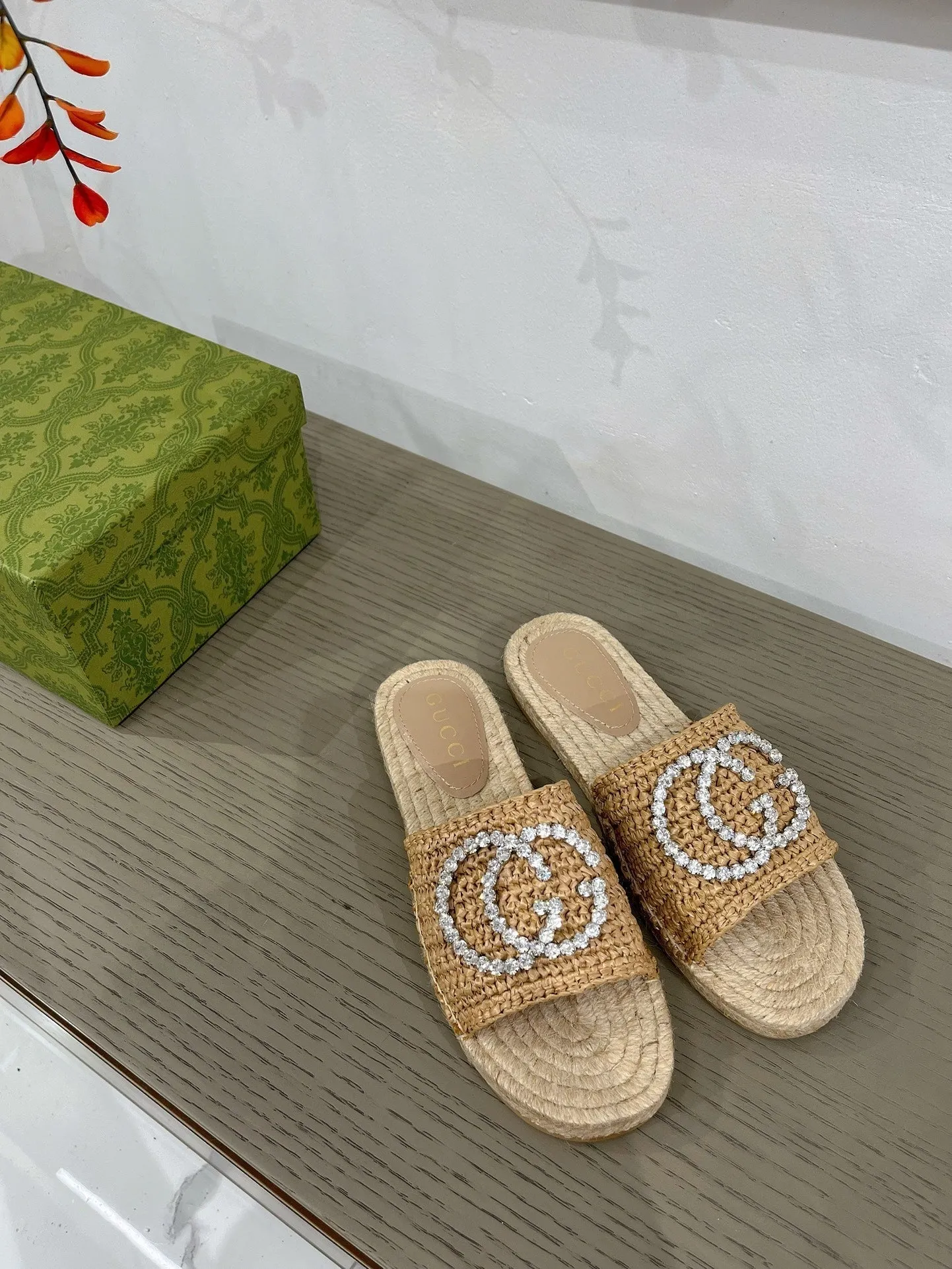 GG COPPER G ESPADRILLE FABRIC Worldwide availability Rave testimonials Gucci INTERLOCKING