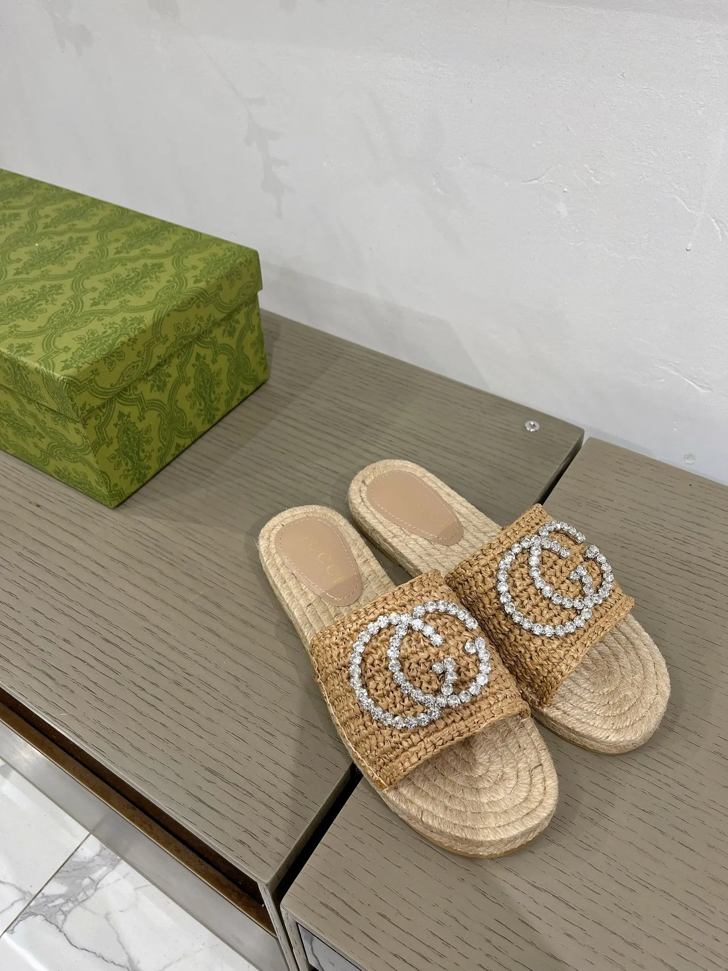 GG COPPER G ESPADRILLE FABRIC Worldwide availability Rave testimonials Gucci INTERLOCKING