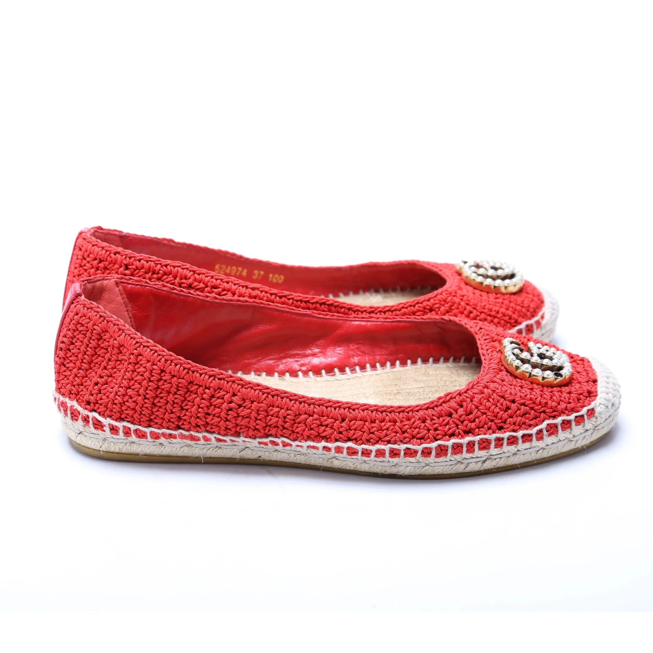 GG Pearl Espadrilles Size 37