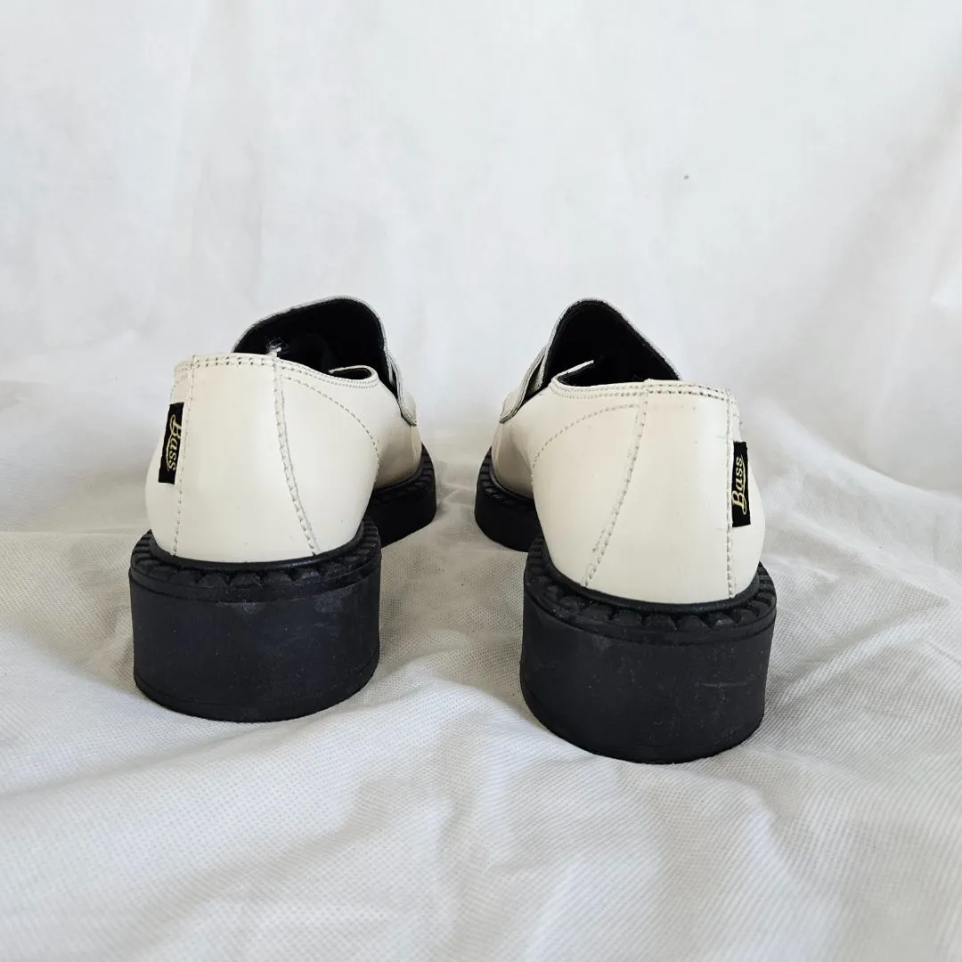 GH Bass white saddle loafer, 41
