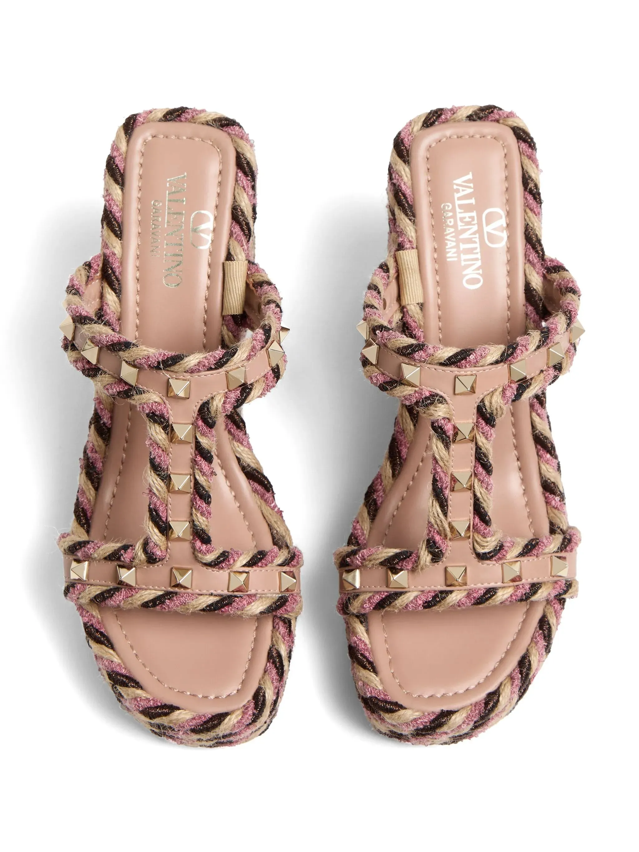 Hot bargain sandals Rockstud Limited availability wedge 90mm
