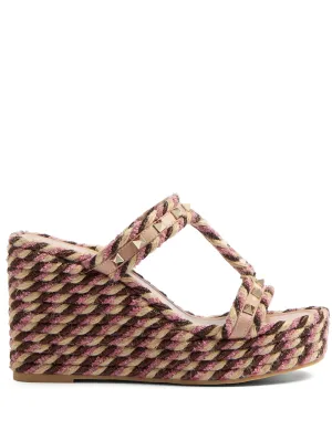 Hot bargain sandals Rockstud Limited availability wedge 90mm