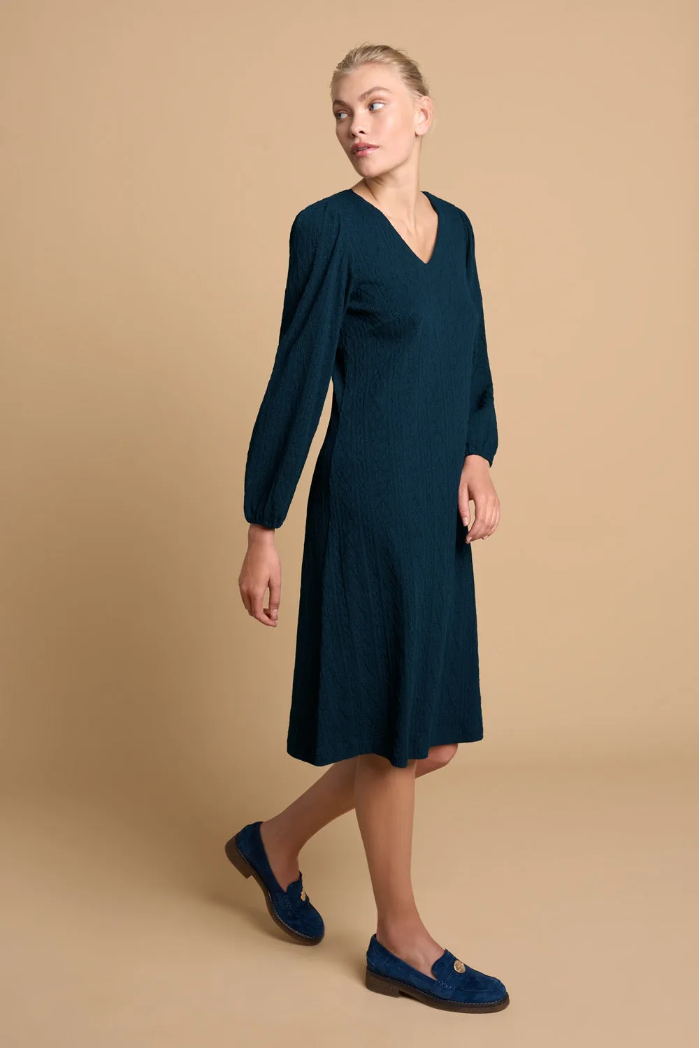 Jersey Swing Hem Dress - Ink