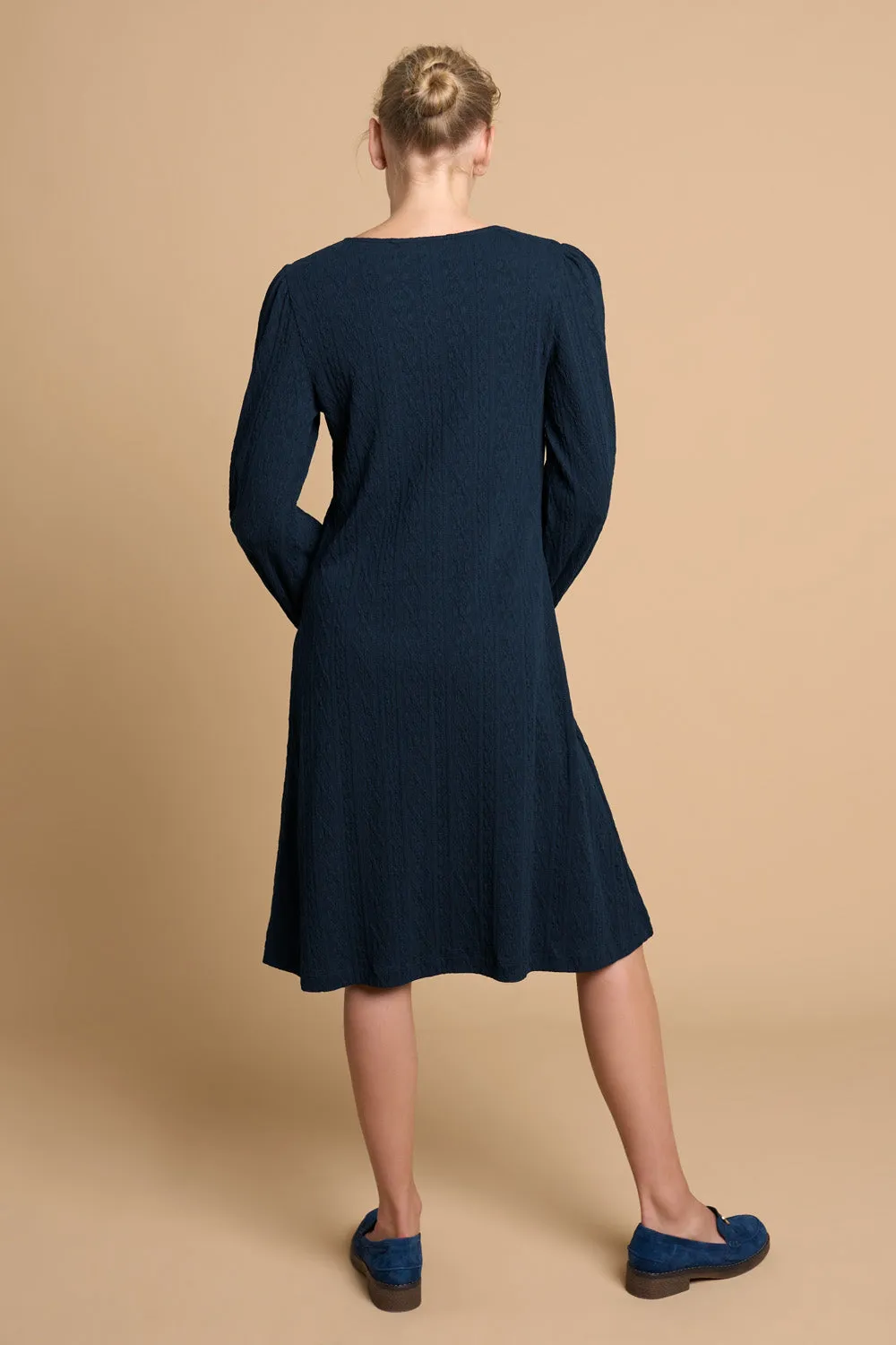 Jersey Swing Hem Dress - Ink