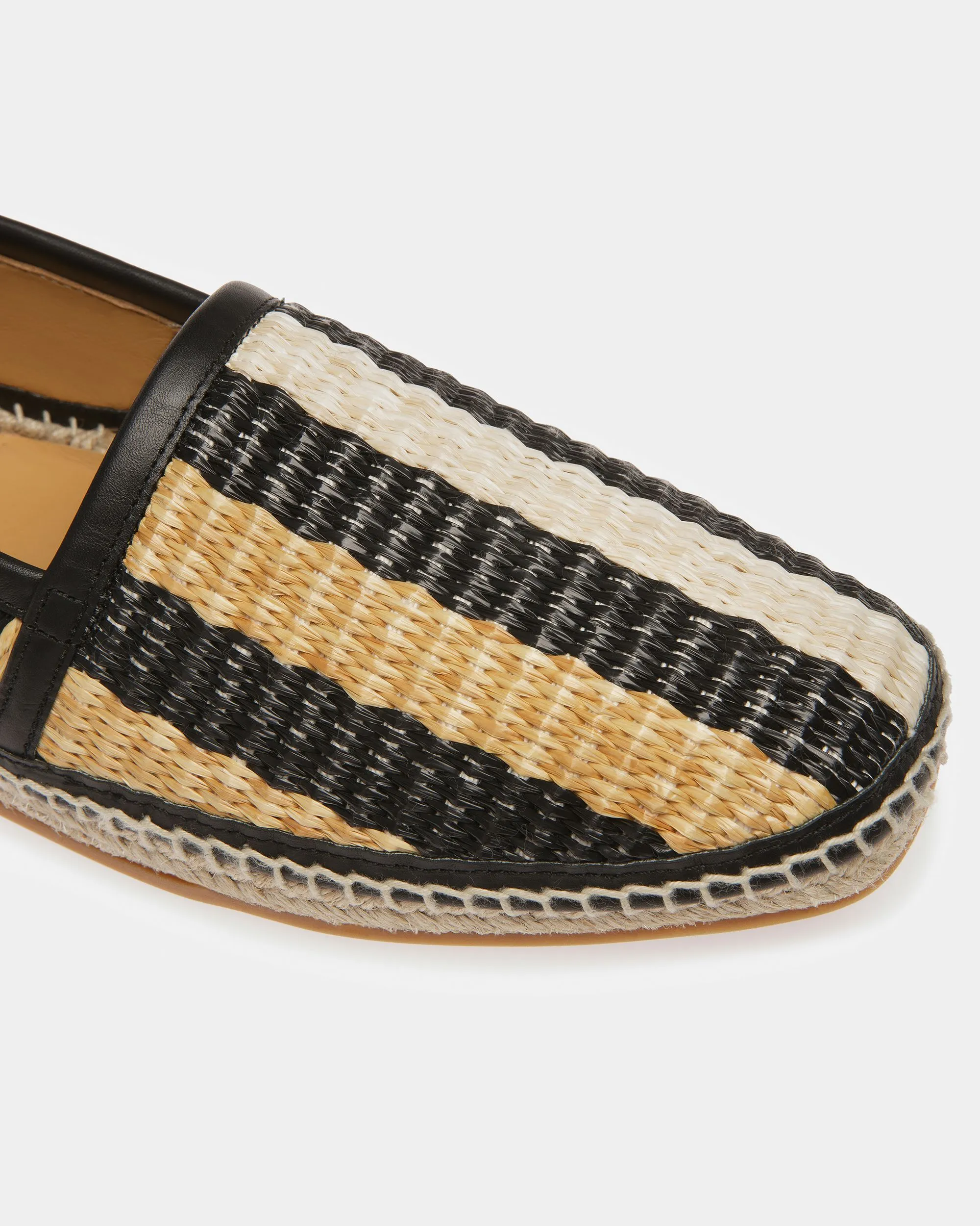 Karakas Espadrilles In Black And Bone Fabric