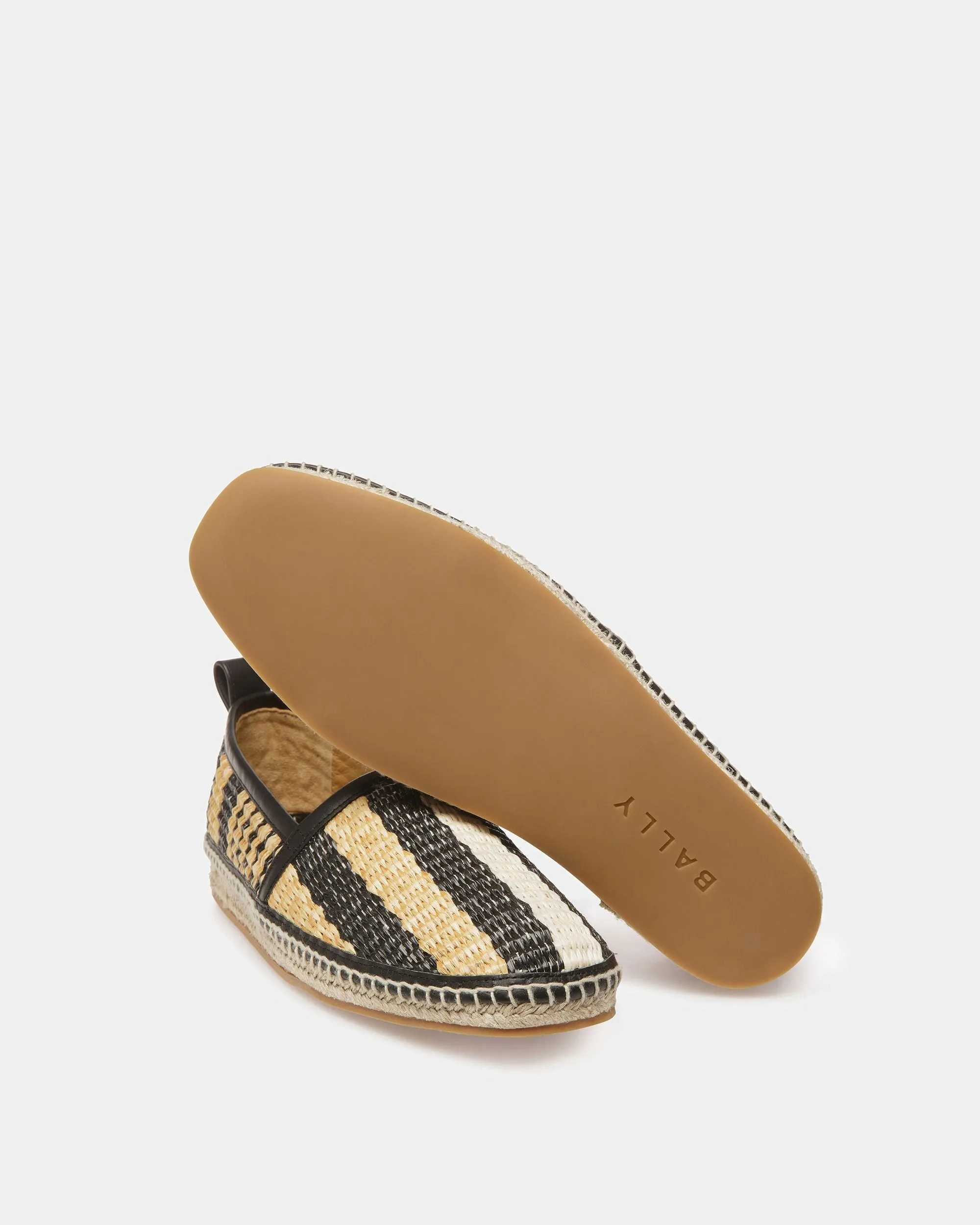 Karakas Espadrilles In Black And Bone Fabric