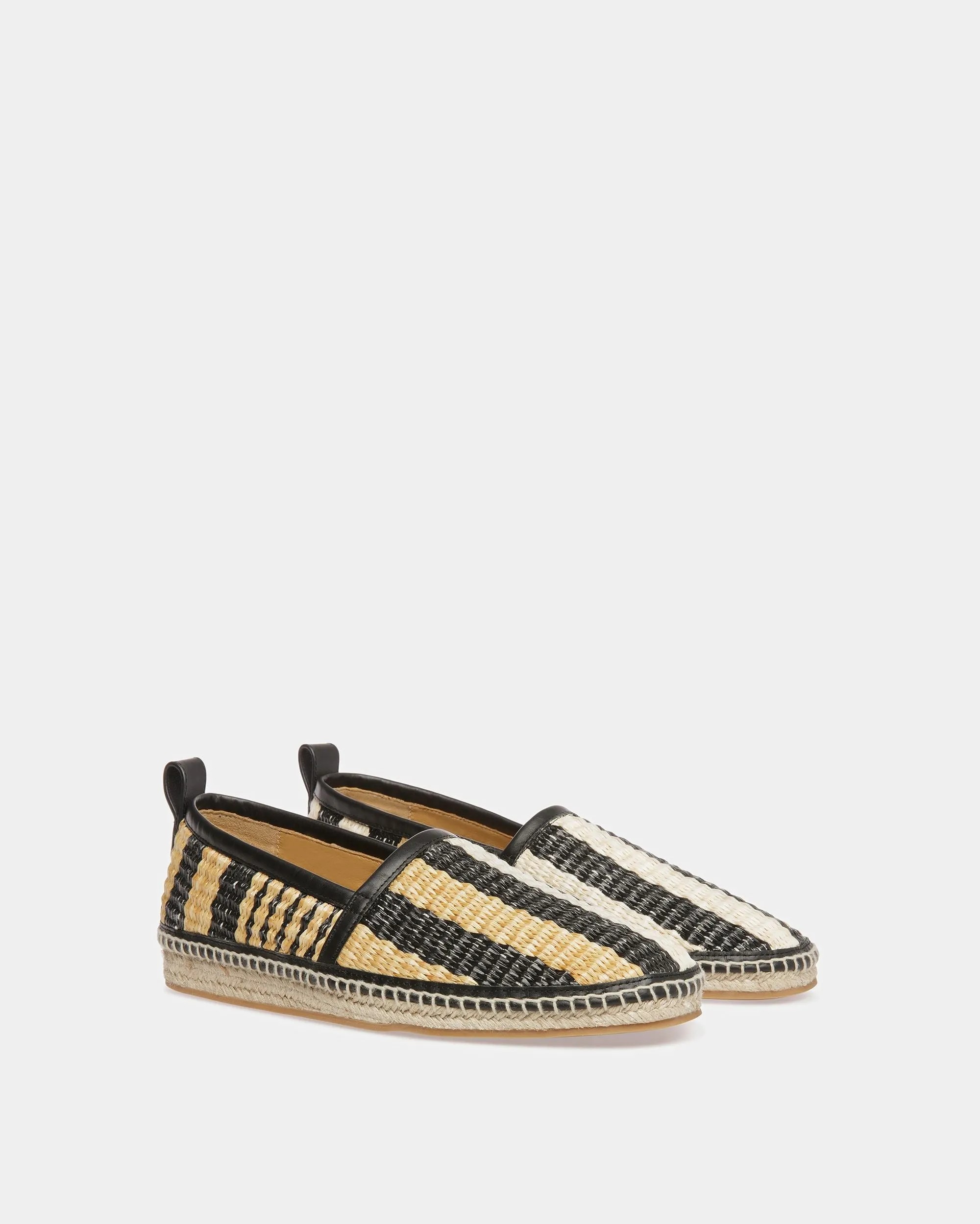 Karakas Espadrilles In Black And Bone Fabric