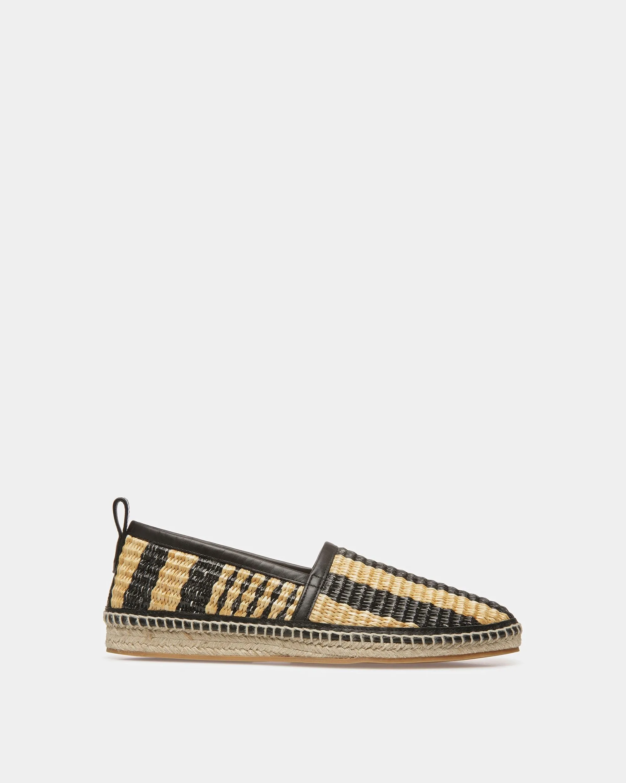 Karakas Espadrilles In Black And Bone Fabric